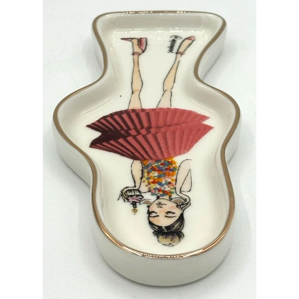 Santa Barbara‎ Design Studio Lili + Delilah Shaped Ceramic Trinket Tray Birthday